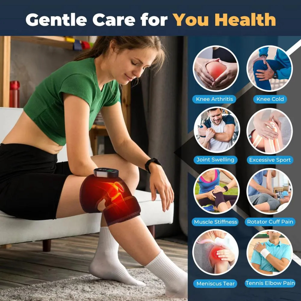 3-in-1 Heated Knee, Shoulder & Elbow Massager Pad – Multi-Functional Pain Relief & Heat Therapy thumbnail 5