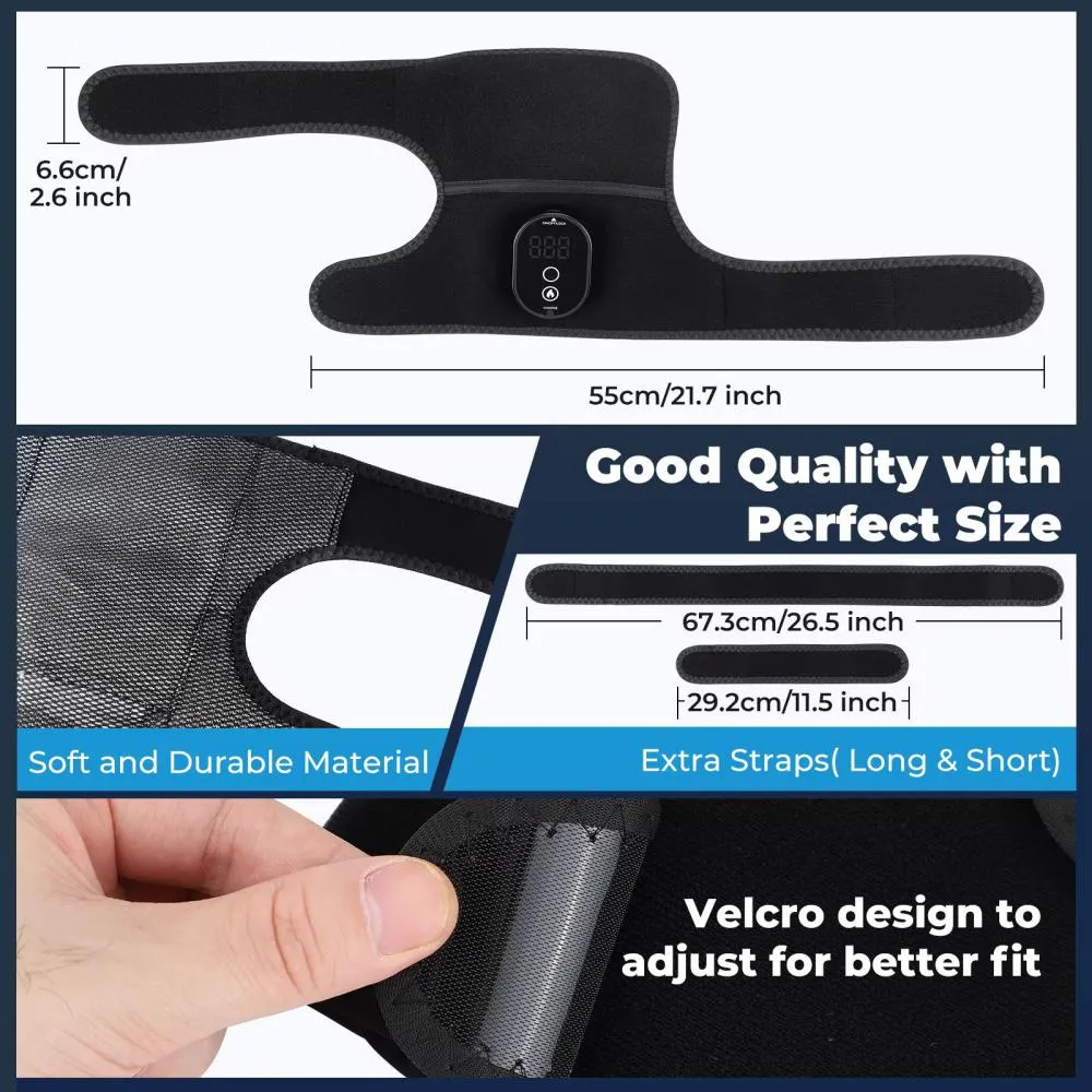3-in-1 Heated Knee, Shoulder & Elbow Massager Pad – Multi-Functional Pain Relief & Heat Therapy thumbnail 9