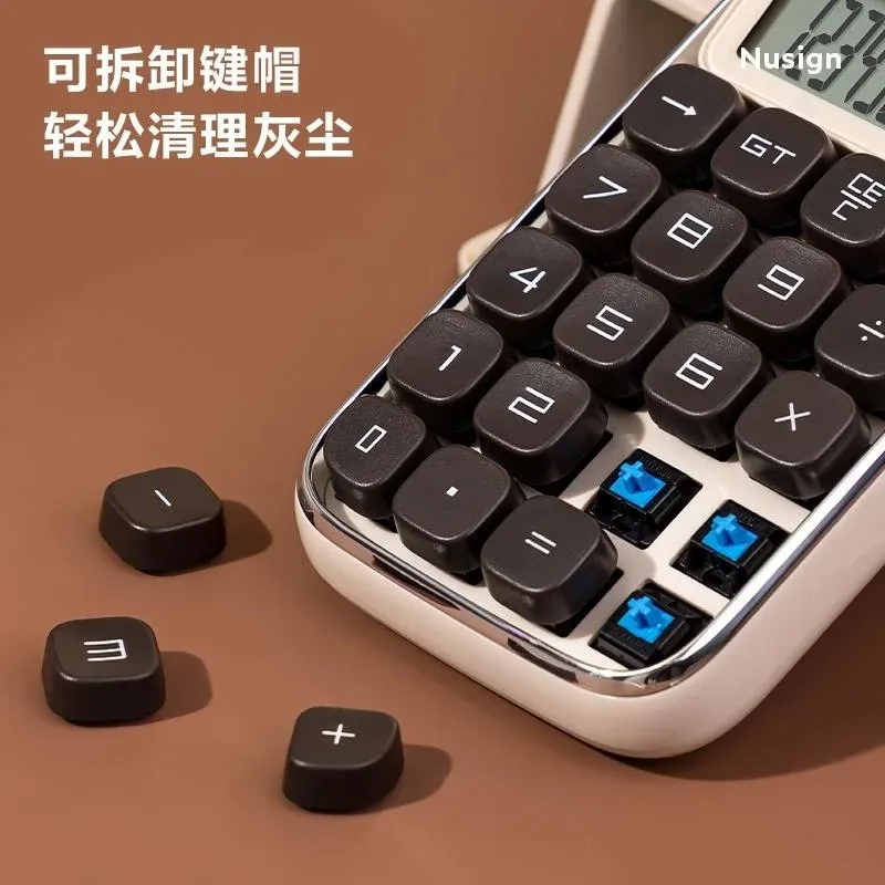 12 Bit Mechanical Key Calculator Student Business Financial Office Accountor Dedicated Calculator thumbnail 4