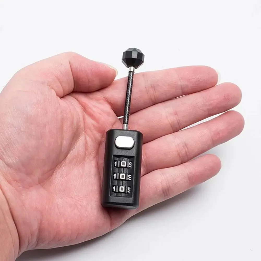 3 Digit Password Lock Mini Luggage Padlock Resettable Coded Lock thumbnail 5