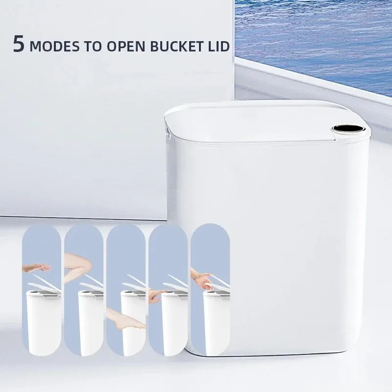 18L Type-C Rechargeable Smart Sensor Trash Can With Display Automatic Induction thumbnail 7