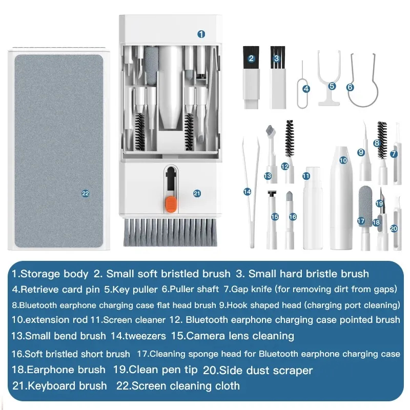 22-in-1 Multi-Function Cleaning Kit Premium Laptop & Electronics Cleaning Tool thumbnail 6