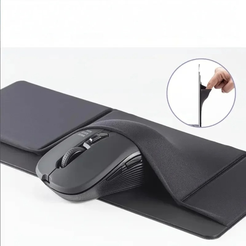 3-Pocket Mouse Storage Bag, Self-adhesive Mouse Storage Bag, Self-Adhesive Multi-Functional Organizer for Laptop Cable & Earphone thumbnail 5
