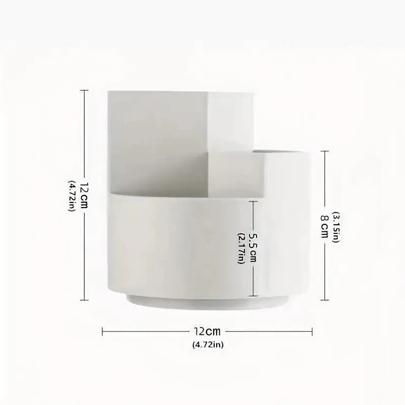 360 Rotating Large Capacity Rotating Pen Holder Desk Pencil Storage Box Organizer thumbnail 7