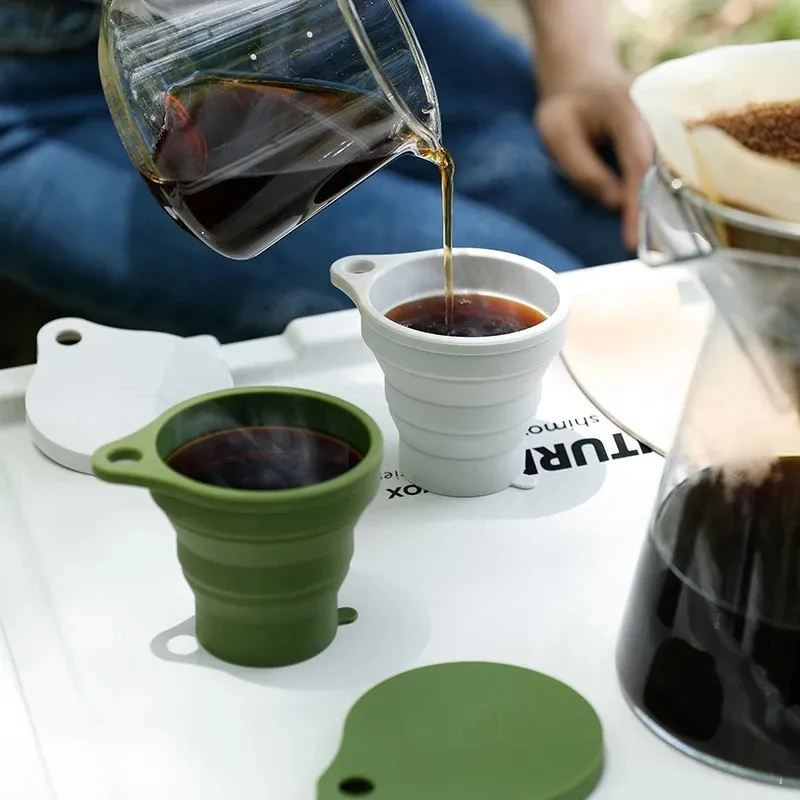 150ML Folding Cup Mini Retractable Cup Silicone Portable Teacup Outdoor Travel Coffee thumbnail 7