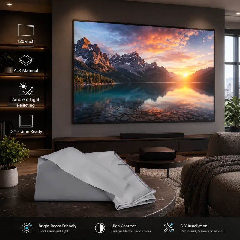 120 Inch ALR Projector Screen Paper (Anti Light Reflection) thumbnail 2