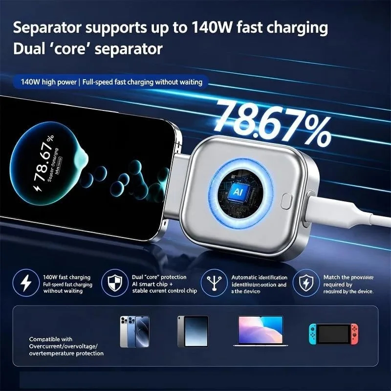 140W Auto Power-Off Fast Charging Adapter thumbnail 5