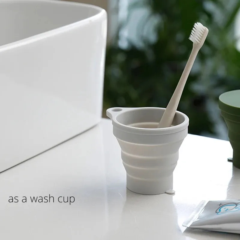 150ML Folding Cup Mini Retractable Cup Silicone Portable Teacup Outdoor Travel Coffee thumbnail 6