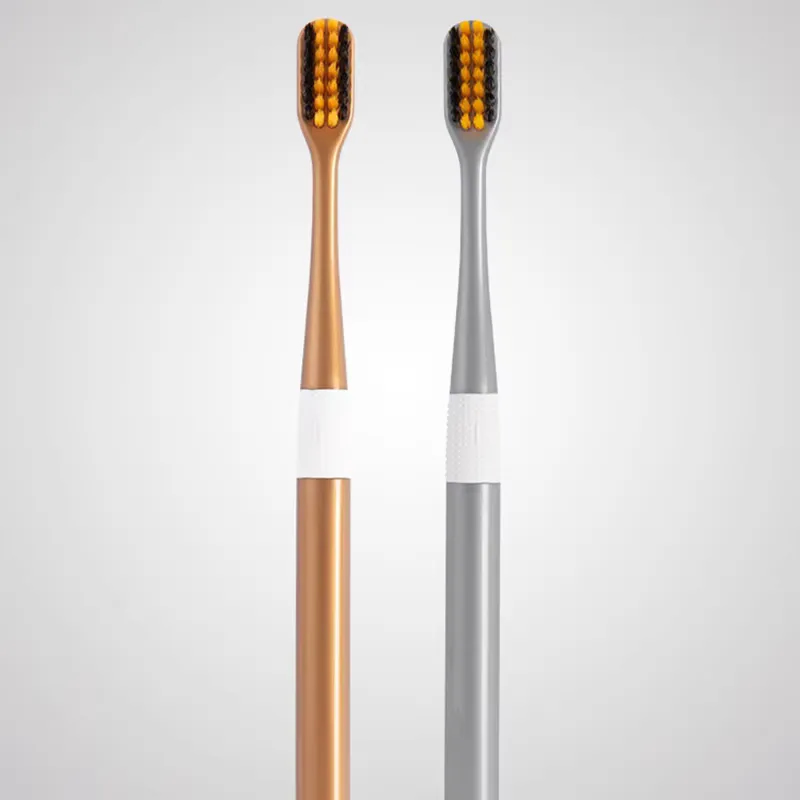2 Pcs/Set Bamboo Charcoal Toothbrush Adult Couples Family Tooth Brush thumbnail 5