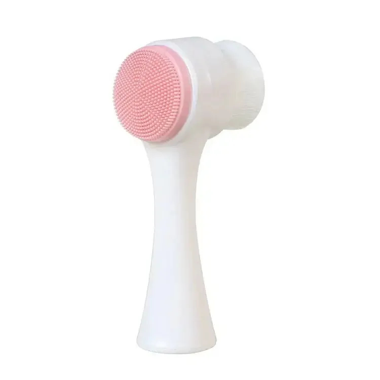 3D Double Silicone Facial Cleansing Brush Manual Massage thumbnail 2