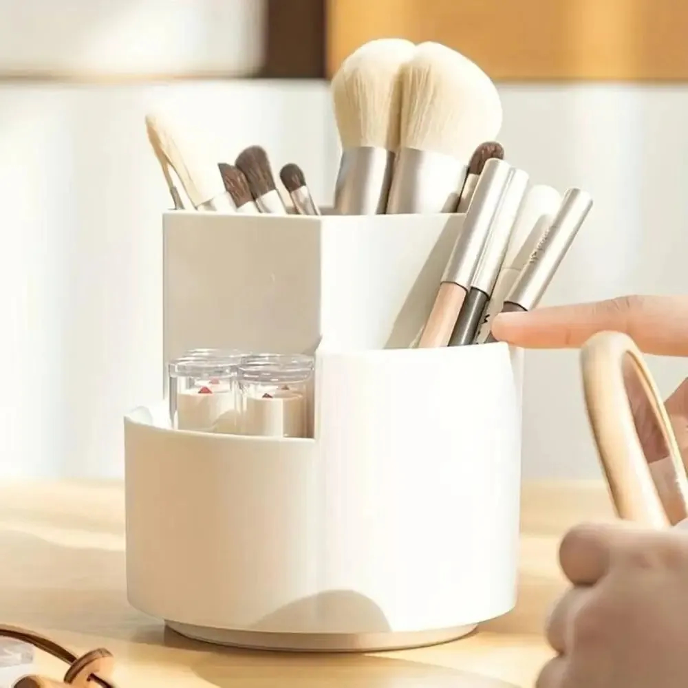 360 Rotating Large Capacity Rotating Pen Holder Desk Pencil Storage Box Organizer thumbnail 5