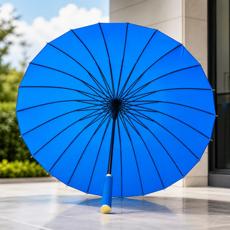24 Rib Premium Umbrella with Auto Open for Stronger Everyday Protection
