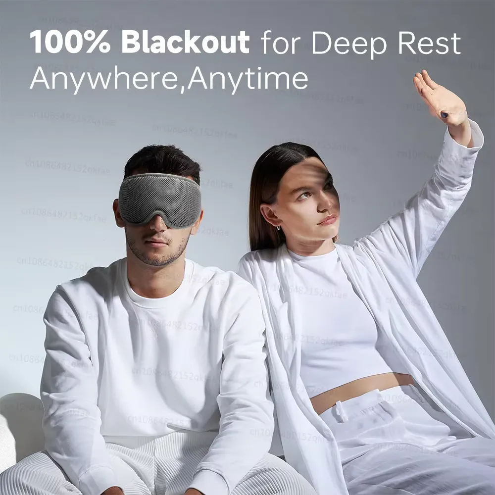 3D Sleep Eye Mask 100% Blackout Sleeping Mask Zero Eye Pressure Adjustable Eye Cover thumbnail 2
