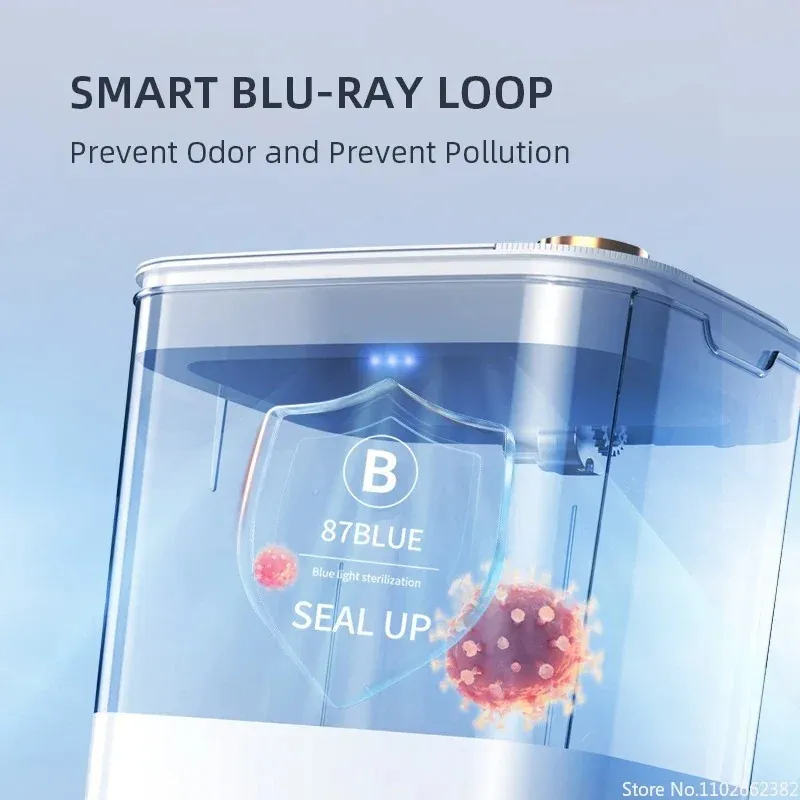 18L Type-C Rechargeable Smart Sensor Trash Can With Display Automatic Induction thumbnail 4