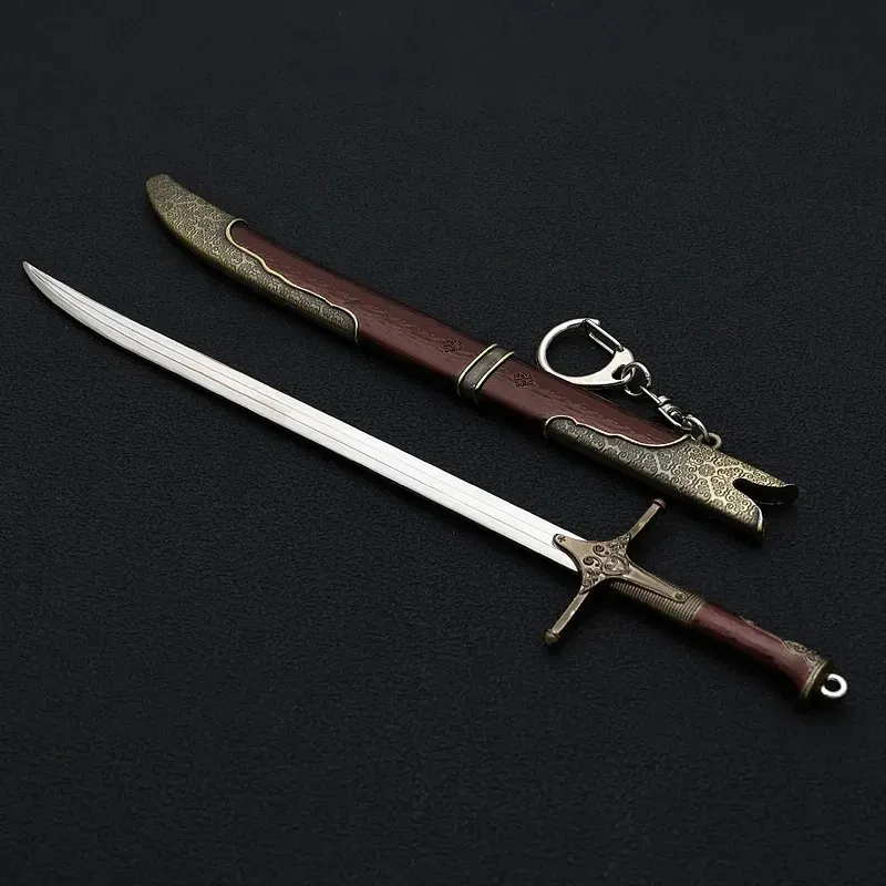 22cm Iris Sword Keychain TW3 Game Peripherals Geralt Aerondight Sword Craft Gifts Toy thumbnail 5