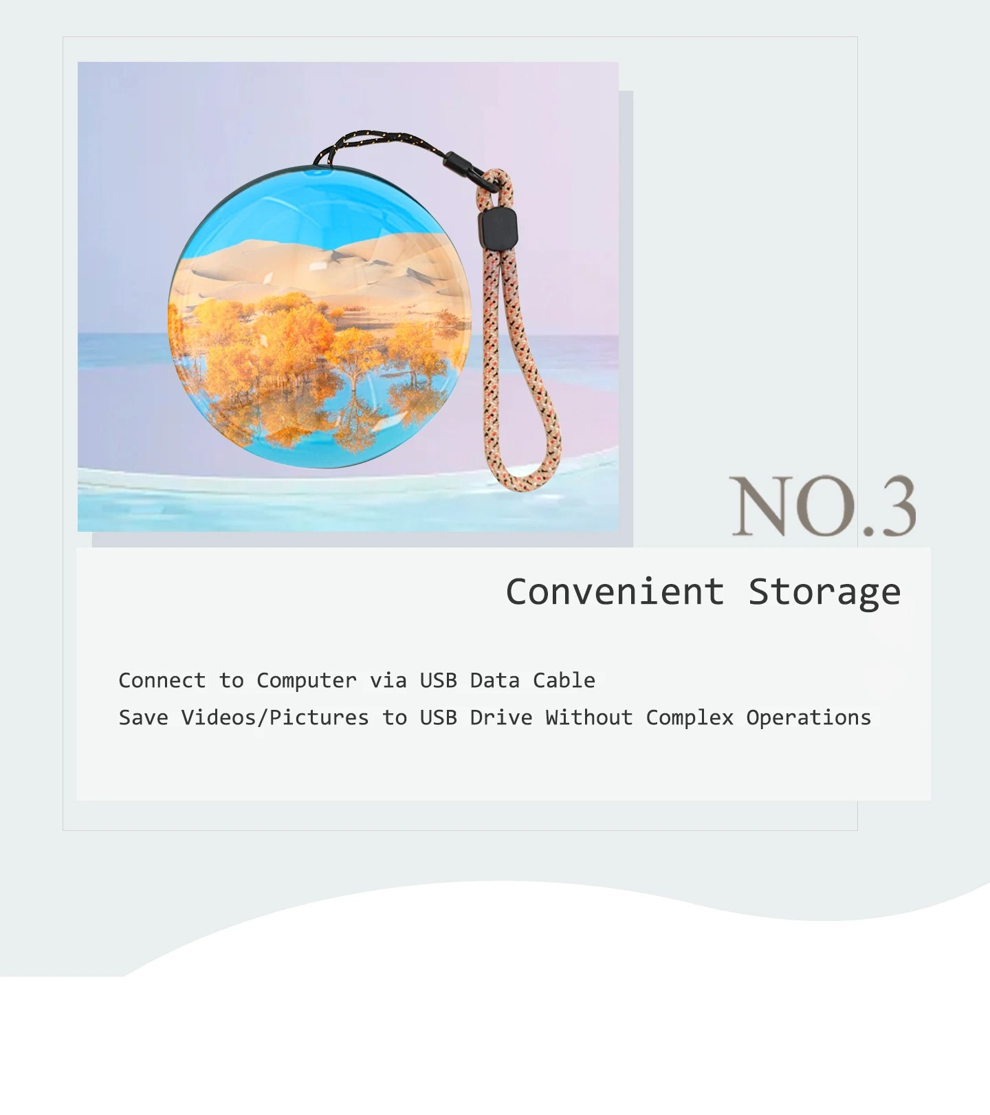 3D Crystal Ball Digital Video Photo Album DIY Video Glass Ball Crystal Ball Digital Video Display Gift with Electronic Screen thumbnail 8