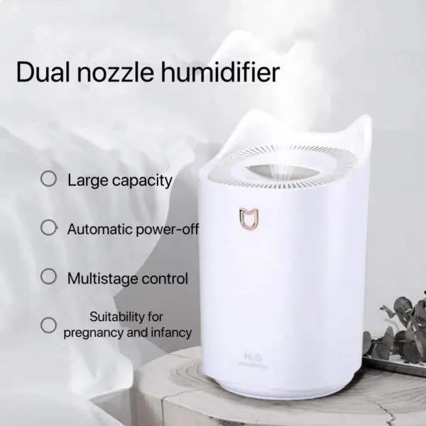 3000Ml Dual Jet Air Humidifier Atomizer Ultrasonic Aroma Diffuser thumbnail 2