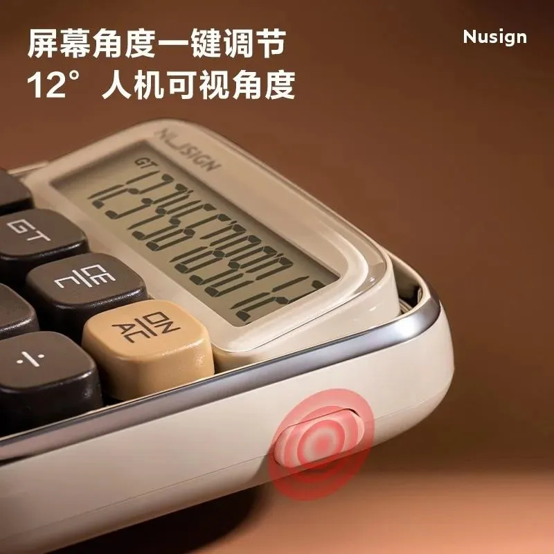 12 Bit Mechanical Key Calculator Student Business Financial Office Accountor Dedicated Calculator thumbnail 6